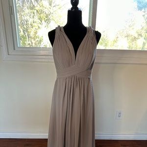 Bridesmaid dress - Gray Chiffon - Size 12